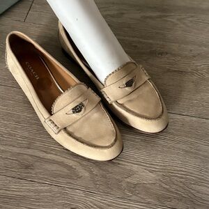 Coach Tan Classic Penny Loafers